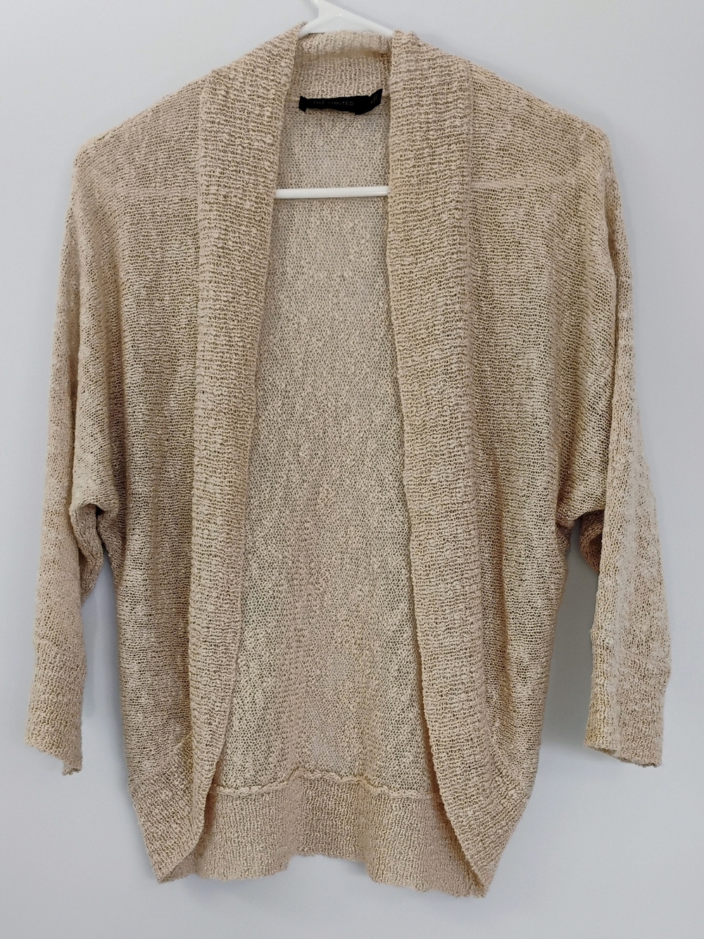 The Limited Light Tan Open-Weave Women's Cardigan - S